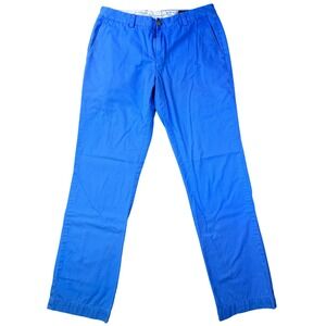 Vineyard Vines Mens Slim Fit Breaker Pant Blue Cotton Chino Size 32